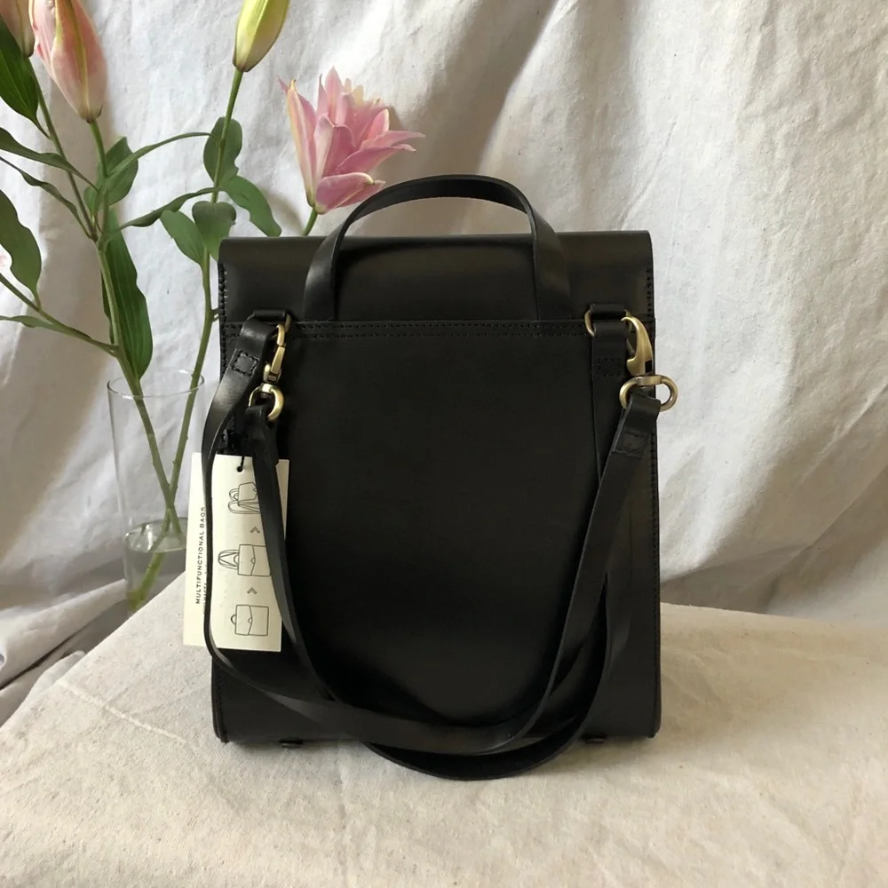 VereVerto Mini Macta Convertible Leather Backpack - Picture 8 of 16